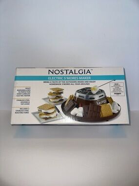 Nostalgia Brown and Silver Electric S'mores Maker